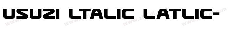 usuzi ltalic latlic字体转换